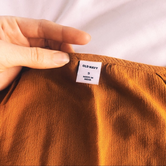 Mustard Yellow Bohemian Long Sleeve Blouse - Picture 2 of 6